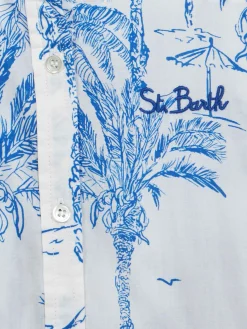 Abito da bambina in cotone Anastasie Jr con stampa toile de jouy