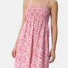 Abito da donna Betsy in cotone Hawa con ricamo punto smock | REALIZZATO CON TESSUTO LIBERTY