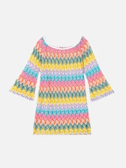 Abito in maglia da bambina Chevron