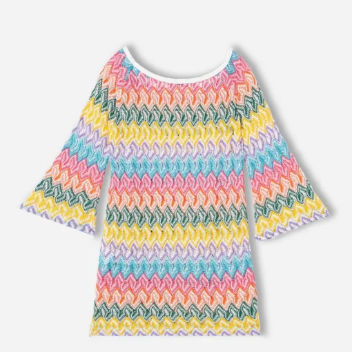 Abito in maglia da bambina Chevron