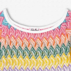 Abito in maglia da bambina Chevron