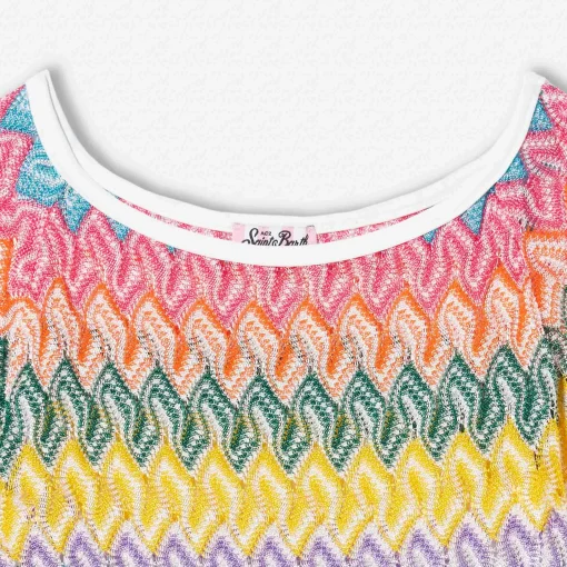 Abito in maglia da bambina Chevron