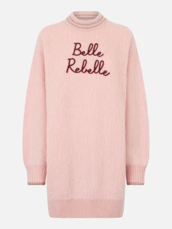Abito in maglia garzata con ricamo Belle Rebelle