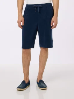 Bermuda da uomo in spugna blu navy Rande Sponge