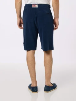 Bermuda da uomo in spugna blu navy Rande Sponge