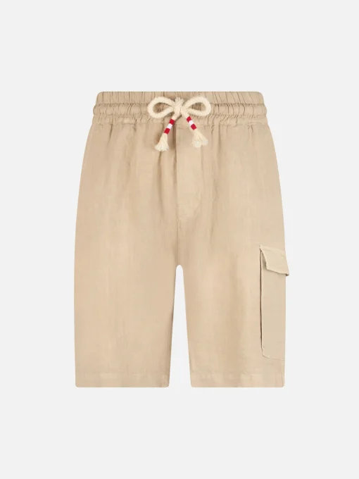 Bermuda da uomo lino beige Marsiglia