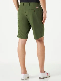 Bermuda da uomo verde militare