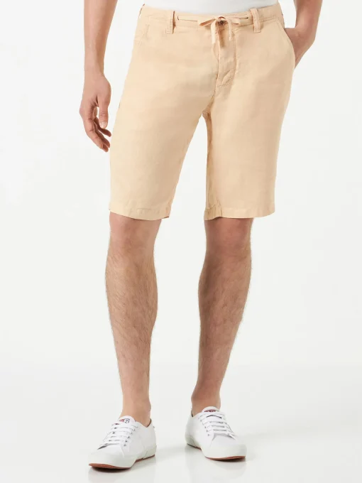 Bermuda di lino beige