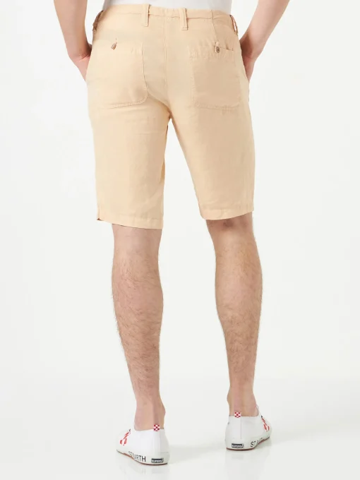 Bermuda di lino beige