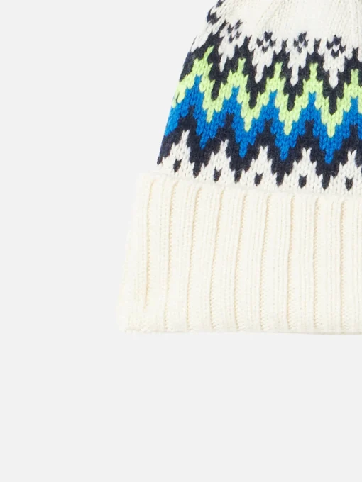 Berretto da uomo con jacquard islandese