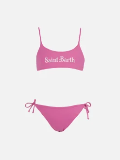 Bikini a bralette double face da bambina Jaiden