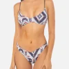 Bikini a bralette glitterato stile azteco