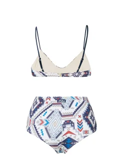 Bikini a bralette glitterato stile azteco