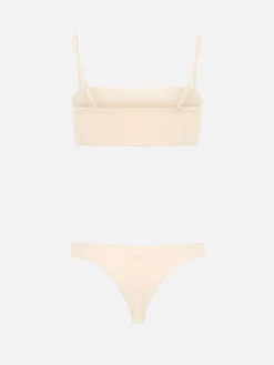 Bikini a fascia beige da donna Athena Naomi con strass