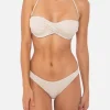 Bikini a fascia color oro