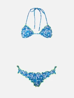 Bikini a triangolo classico stampa Napoli da donna Sarius | SSC NAPOLI SPECIAL EDITION