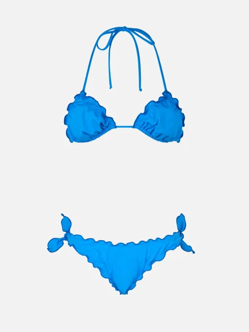 Bikini a triangolo classico bluette da donna Sagittarius Moon