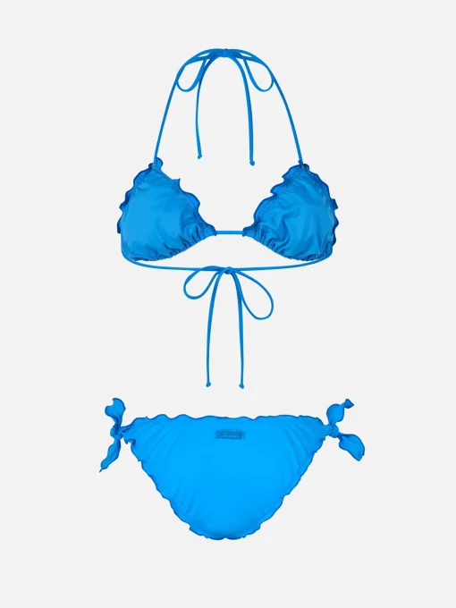 Bikini a triangolo classico bluette da donna Sagittarius Moon