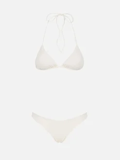Bikini a triangolo da donna color crema Leah Naomi