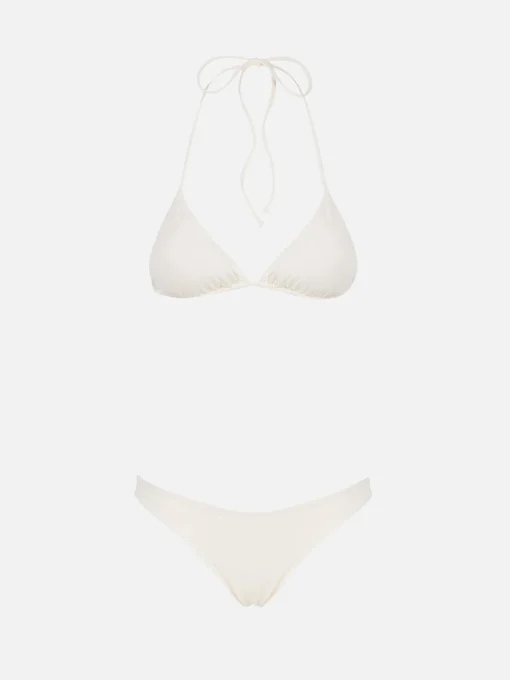 Bikini a triangolo da donna color crema Leah Naomi