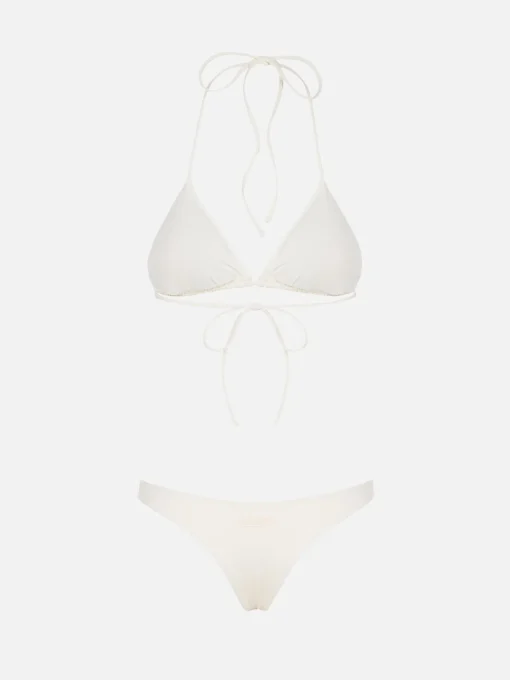Bikini a triangolo da donna color crema Leah Naomi