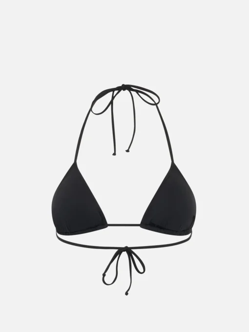 Bikini a triangolo paillettes nere da donna Leah Marielle