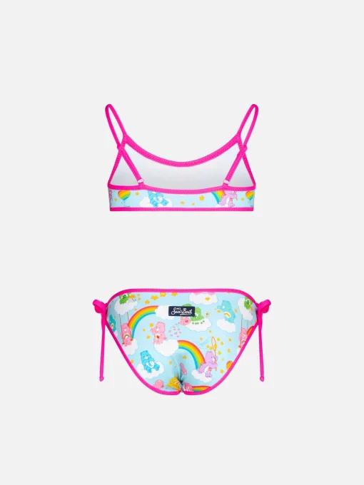 Bikini da bambina a bralette con orsetti e arcobaleni | CARE BEARS EDIZIONE SPECIALE