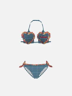 Bikini da bambina a triangolo con stampa Liberty | EDIZIONE SPECIALE LIBERTY