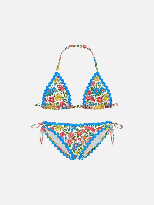 Bikini da bambina con stampa fiori | EDIZIONE SPECIALE LIBERTY