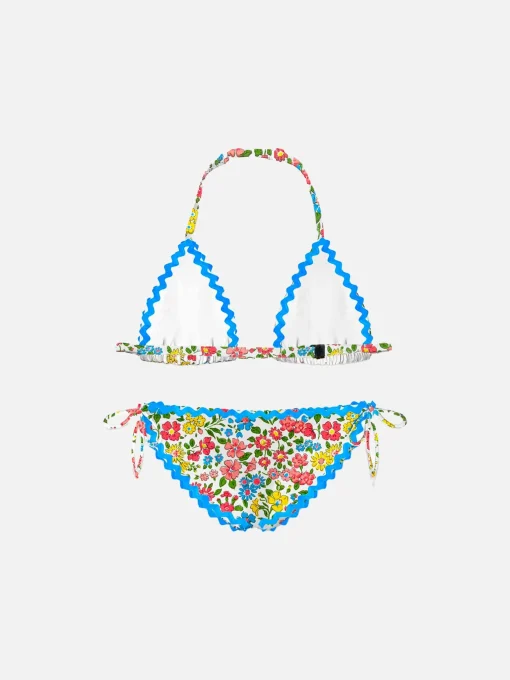 Bikini da bambina con stampa fiori | EDIZIONE SPECIALE LIBERTY