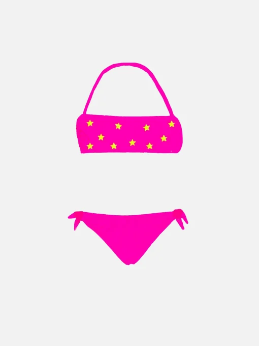 Bikini da bambina stampa stelle