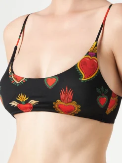 Bikini da donna a bralette cuori sacri