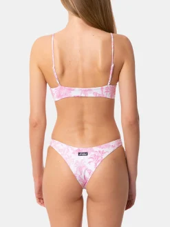 Bikini da donna a bralette con stampa giungla