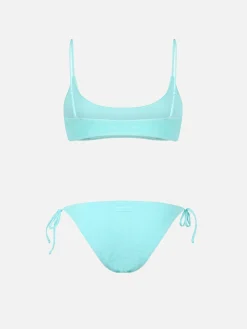 Bikini da donna a bralette verde in spugna Judy Virgo