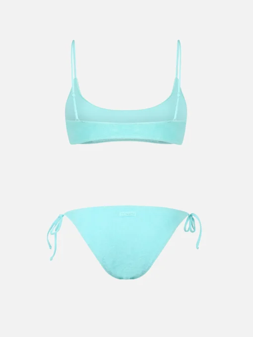 Bikini da donna a bralette verde in spugna Judy Virgo