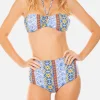 Bikini da donna a fascia con stampa gipsy