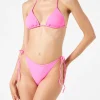 Bikini da donna a triangolo rosa fluo