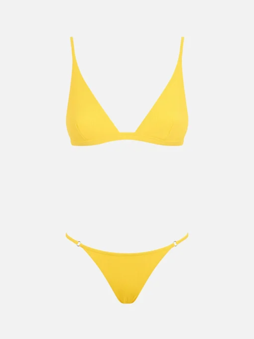 Bikini da donna a triangolo giallo