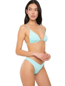 Bikini da donna a triangolo verde acqua