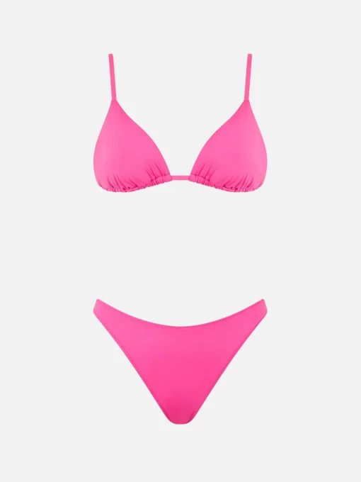 Bikini da donna a triangolo fucsia