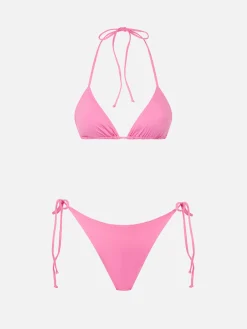 Bikini da donna a triangolo rosa
