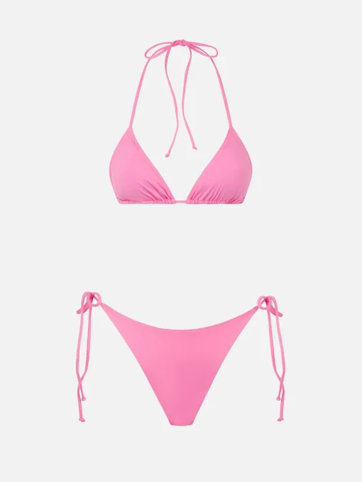 Bikini da donna a triangolo rosa