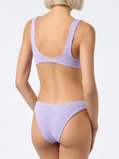 Bikini da donna classico lilla crinkle Naima Elise