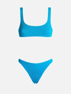 Bikini da donna turchese classico crinkle Naima Naomi