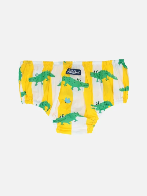 Blommers Pimmy da neonata con stampa coccodrilli