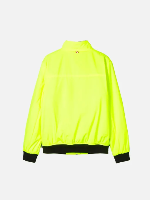 Bomber da bambino giallo fluo con fodera in pelo