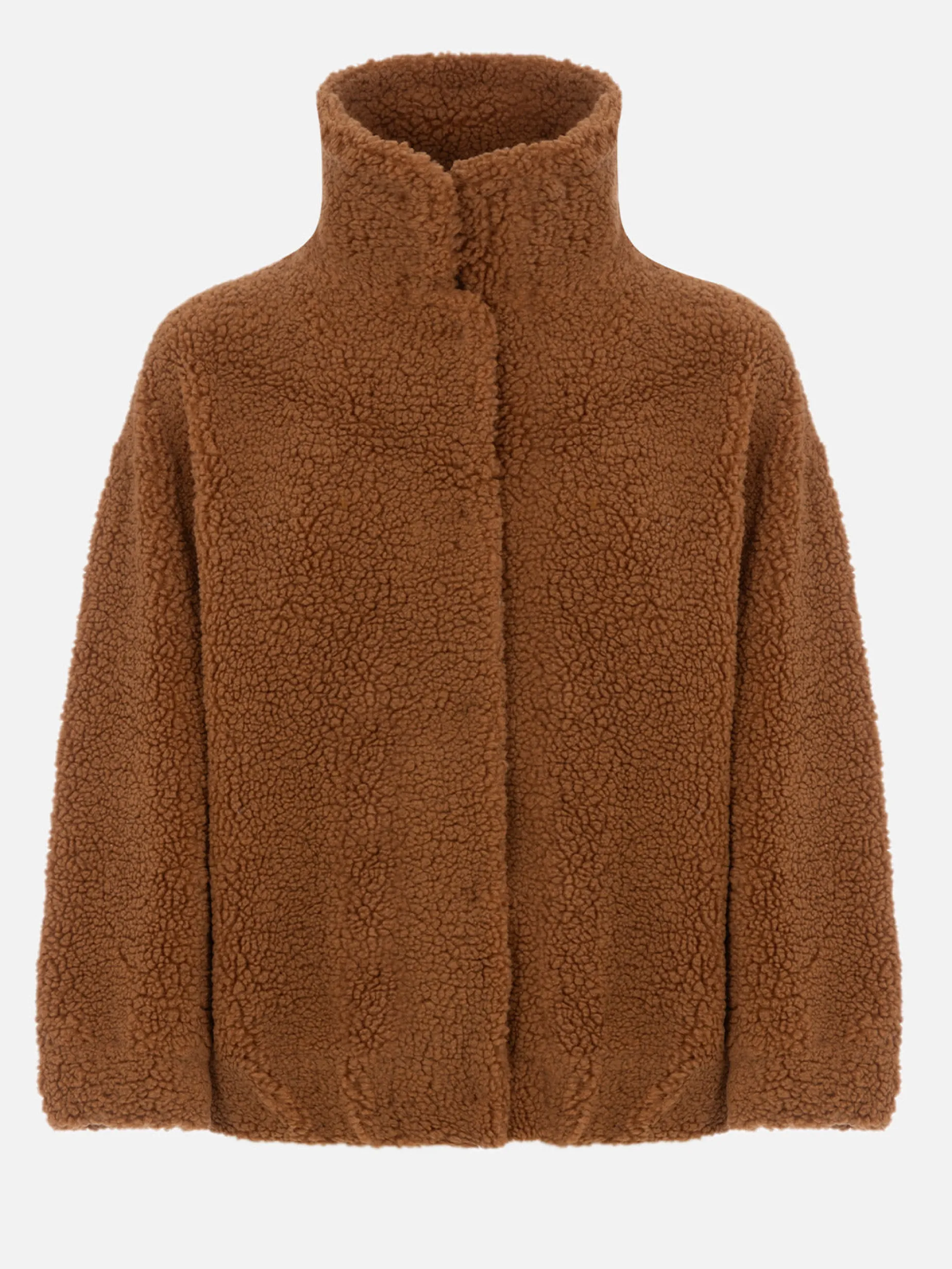 Bomber da donna effetto montone Abel con colletto e stampa cuore Saint Barth