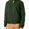 Bomber da uomo di peso medio verde militare