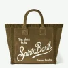 Borsa a spalla Vanity in spugna verde militare