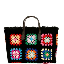 Borsa Colette con piastrelle all'uncinetto